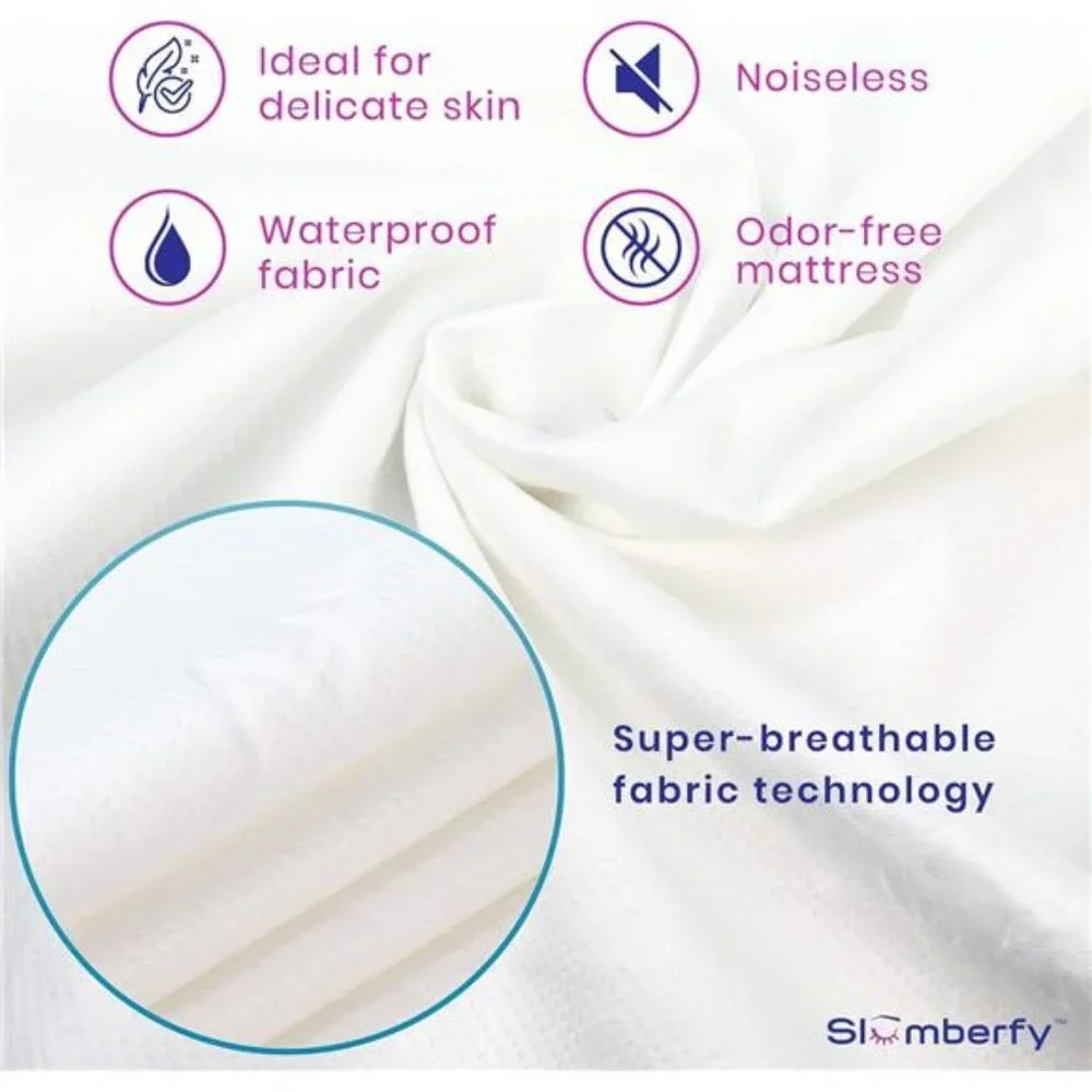 Waterproof Mattress Protector by Slumberfy | Hypoallergenic Bamboo Mattress